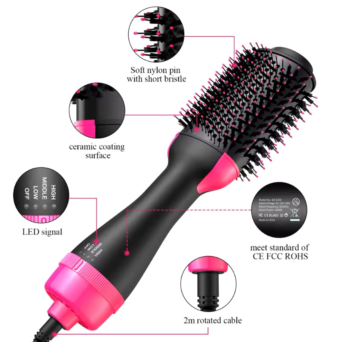 4-in-1 Hot Hair Brush